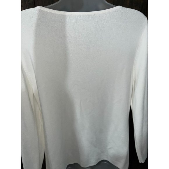 Cable & Gauge Embellished 3/4 Sleeve Top Size L - Picture 4 of 8